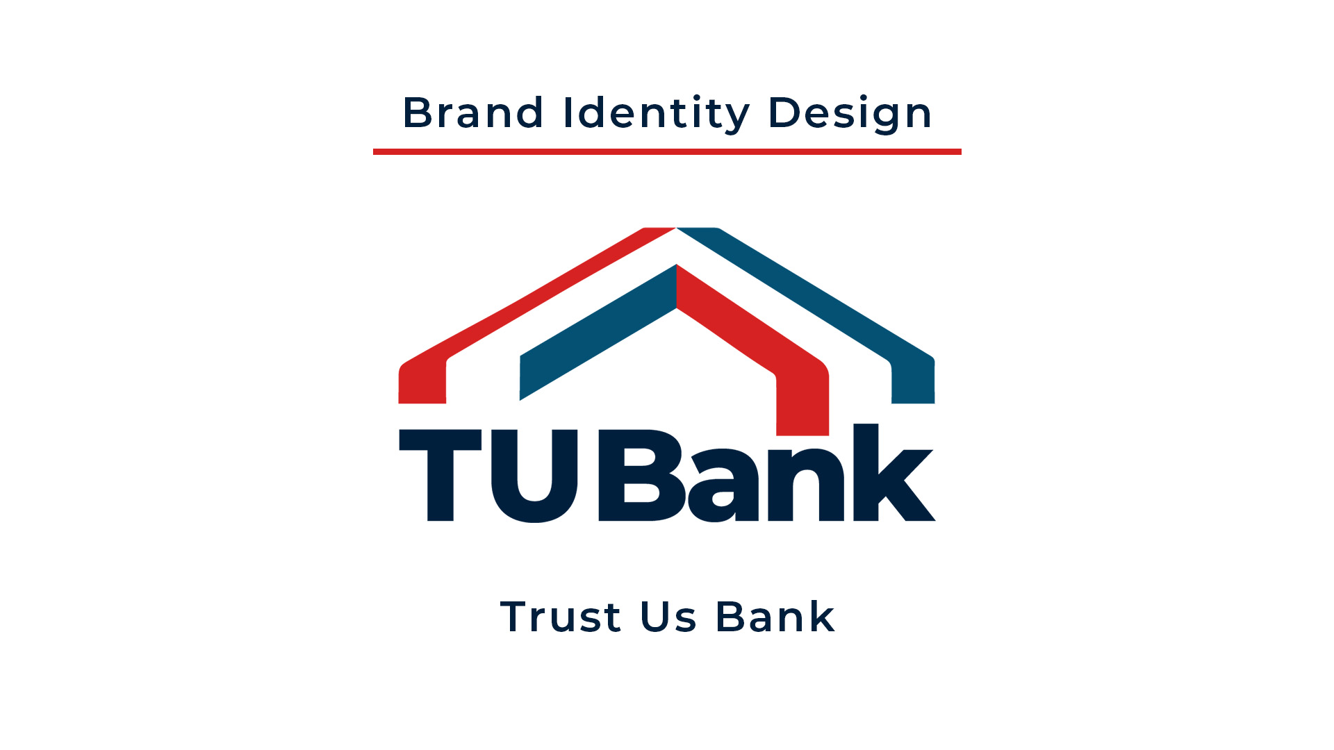 Final Trust Us Bank geometric red, blue, and navy logo with the TUBank wordmark.