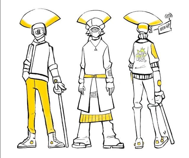 Original character concept sheet by Austin Dupio.
